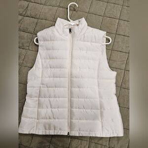 LOFT White Puffer Vest